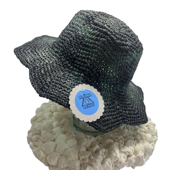 Handmade Crochet Petal Brim Tie-Dye Panama Hat main image 11